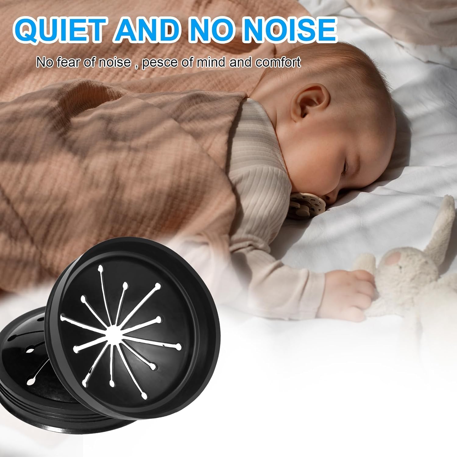 Kitchen Garbage Disposal Rubber Drain Insert,2pcs Garbage Disposal Cover, 3 3/8 in Garbage Disposal Splash Guard,Disposal Splash Guard,Kitchen Sink Rubber Drain Guard (Black 3 3/8 in)