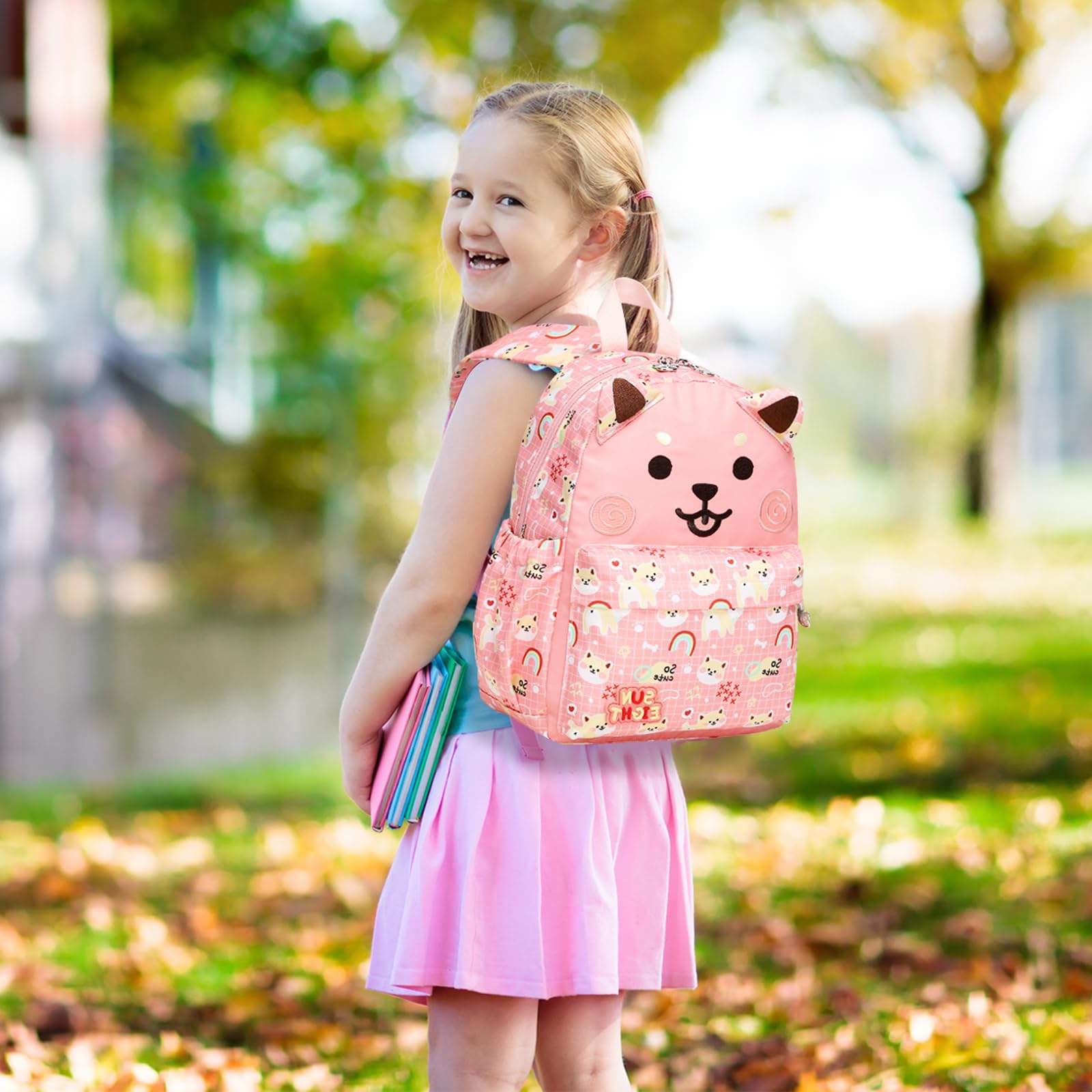 Caran·Y 3D Animal Waterproof Backpack for Toddlers–Cute Puppy Design,Lightweight Preschool Daycare Backpack for Boys & Girls,Ages 2-5
