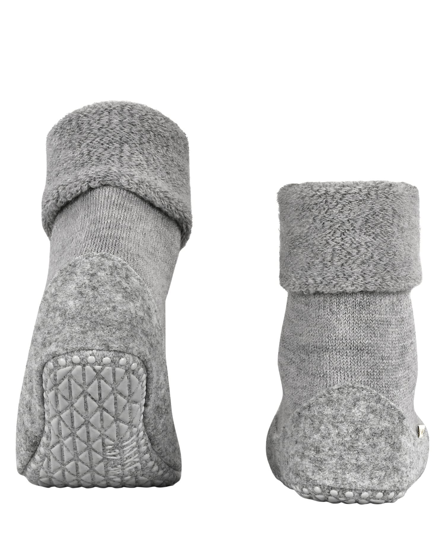 FALKE Kobiety Kapcie Cosyshoe W Hp wełna z wypustkami na podeszwie 1 Para, Szary Light Grey 3400, 37-38