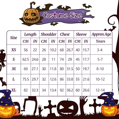 Miniatura 7 de Kitimi Light Up Witch Costume for Girls, Carnival Girls Witch Costume, Kids Toddler Witch Costume, Witch Costume for Party