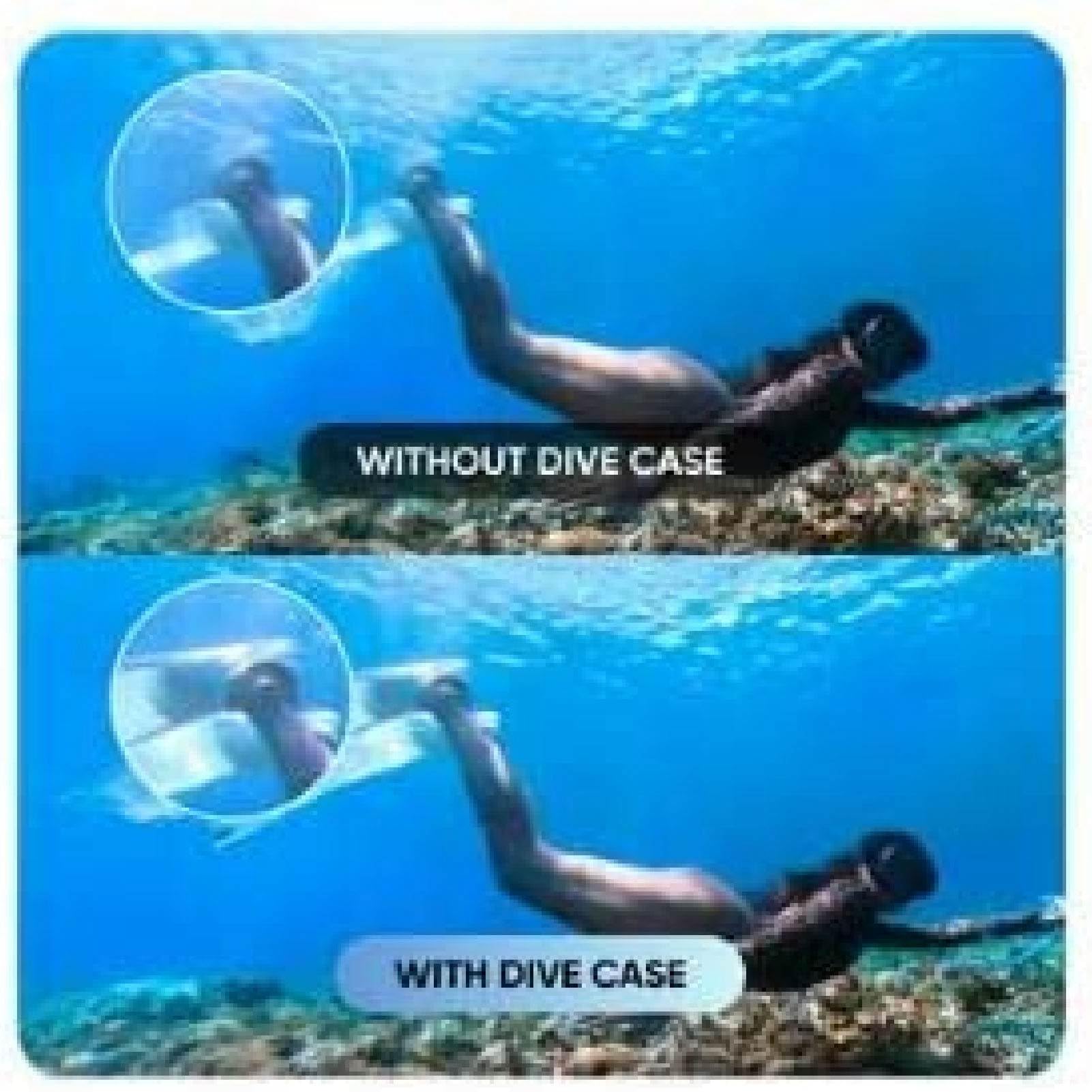 Boîtier étanche pour One X3, Coque de Protection de Plongée sous-Marine Transparente 164 Pieds IPX8 Boîtier étanche avec Accessoires de Support, pour la Plongée, la