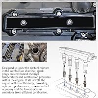 Vista 5 de Bujía de iridio doble compatible con Audi A3 A4 A5 A6 Q3 Q5 R8 RS5 TT VOLKSWAGEN CC Jetta Golf Passat Tiguan Chevy Cruze Sonic Trax Volt 1675