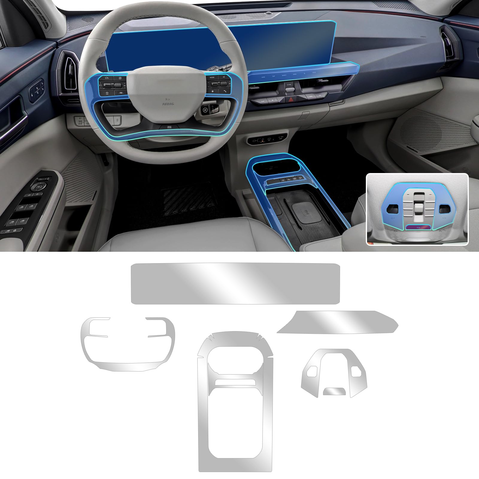 FDAIUN for 2024-2025 Kia EV5 PPF Precut 8.5Mil Car Paint Protective Film TPU HD Film Scratch Protector Interior Accessories