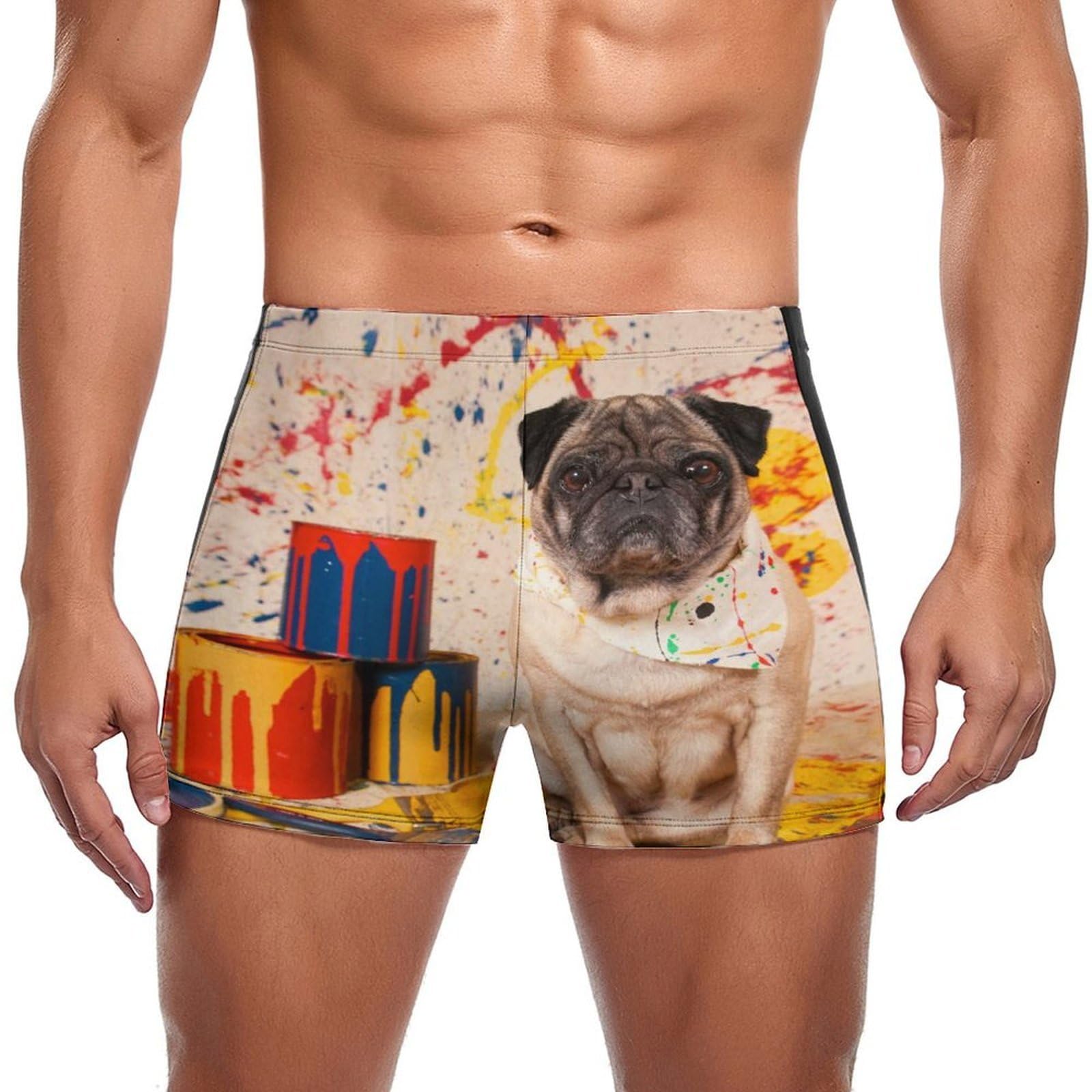 Maillot de Bain Homme Slip sans Frottement - Boxer de Bain Bulldog Ajusté et Confort