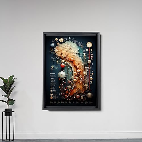 Miniatura 7 de US Map Wall Art, Classroom Decor,USA Map, Kids Room Wall Art, Geography Wall Art, US Map of America Print, Kids Room Map, home decor, Canvas Wall