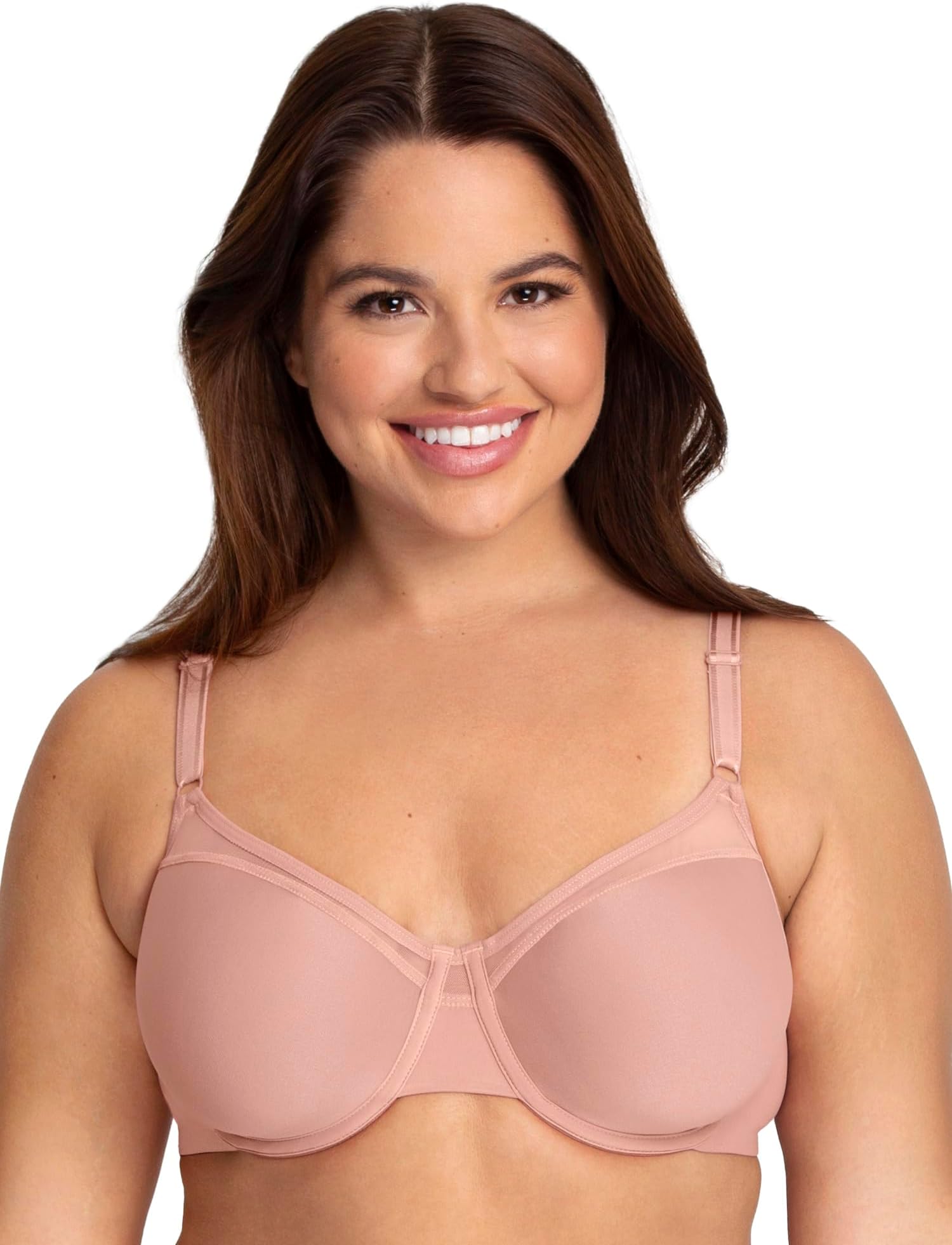 Womens Fit for Me Collection: Plus-Size Wireless Bra - Soft Cotton Comfort & Support