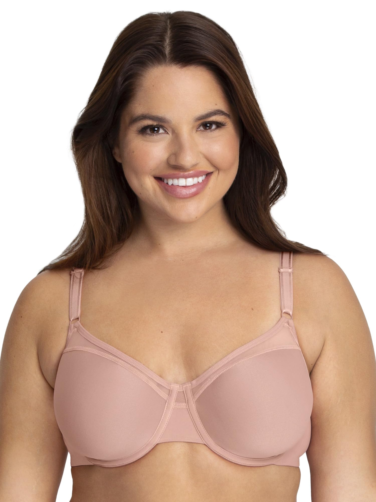 Womens Fit for Me Collection: Plus-Size Wireless Bra - Soft Cotton Comfort & Support