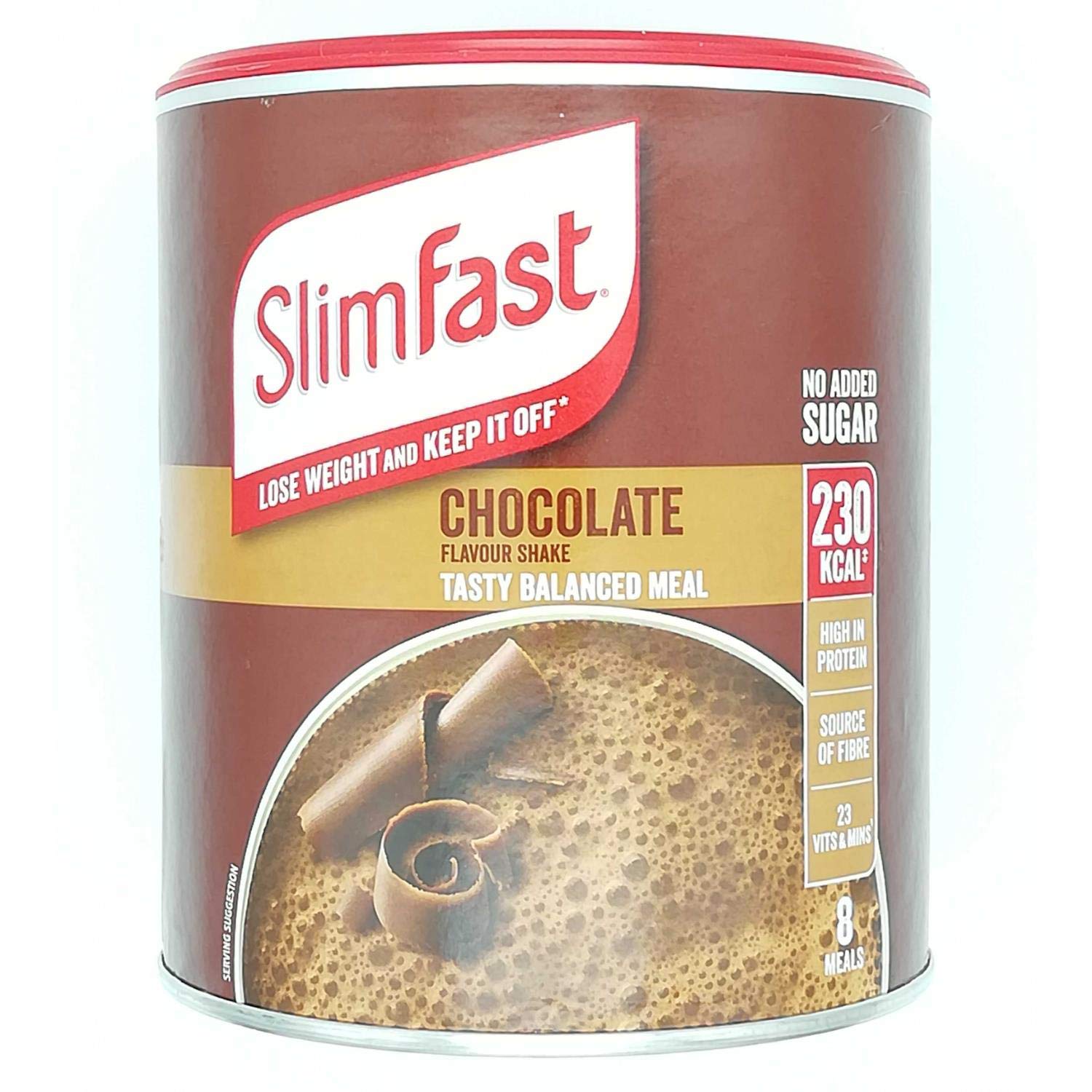 Slimfast Chocolate 300g, Meal Shake Chocolate Flavour, Can Help You Lose Weight and Keep it Off, Source of Fibre, You can Shake-up in Seconds, Pack of 4