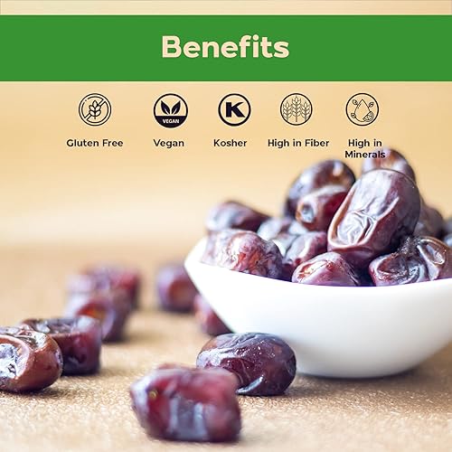 Miniatura 6 de Sincerely Nuts Dátiles secos sin hueso sin azúcar añadido, 2 libras, piezas de dátiles secos enteros frescos sin azúcar - Dátiles naturales sin