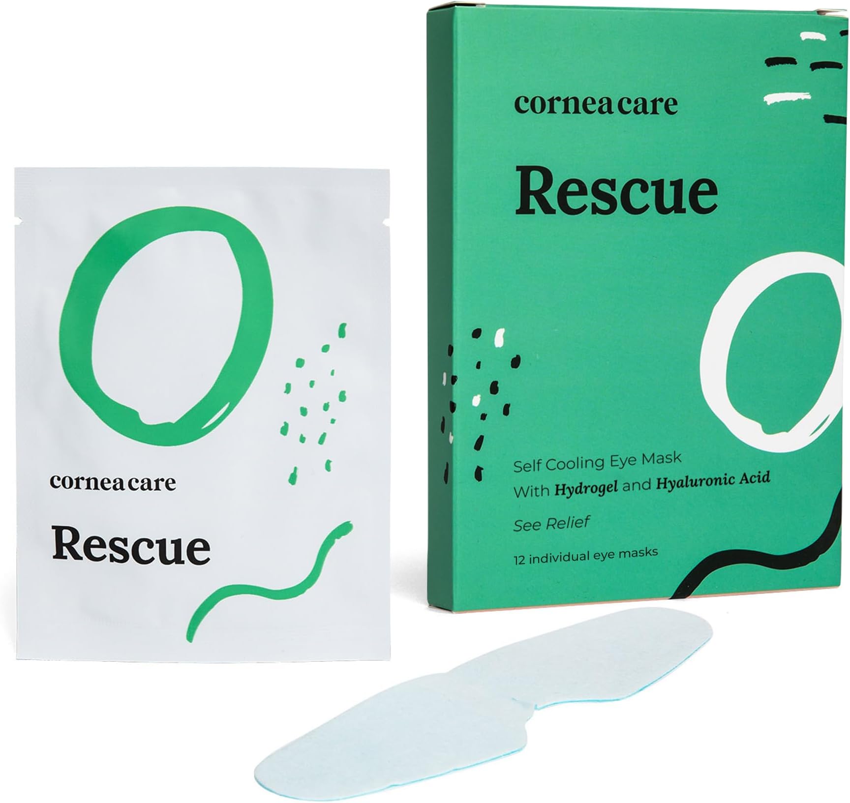 CorneaCare Rescue Hydrogel Self Cooling Compresses Eye