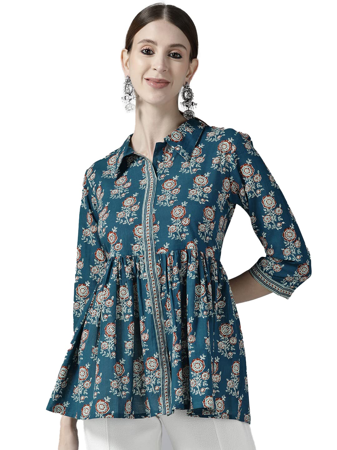 YUFTA Women's Cotton Floral Regular Shirt - Review, Price and Buying Guide