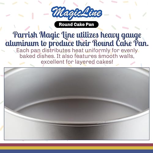 Vista 7 de Molde redondo de aluminio para tartas, 9 x 2 pulgadas, color plateado