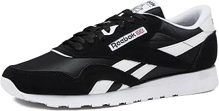 Reebok Classic Nylon Men's Retro Tennis Sneakers - Nylon Upper, Suede Overlays, Durable Rubber Sole, Sizes 7-15