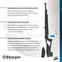Vista 5 de Stoeger Pistola de aire XM1 PCP - Calibre .177 - Sintético negro con mira de fibra óptica