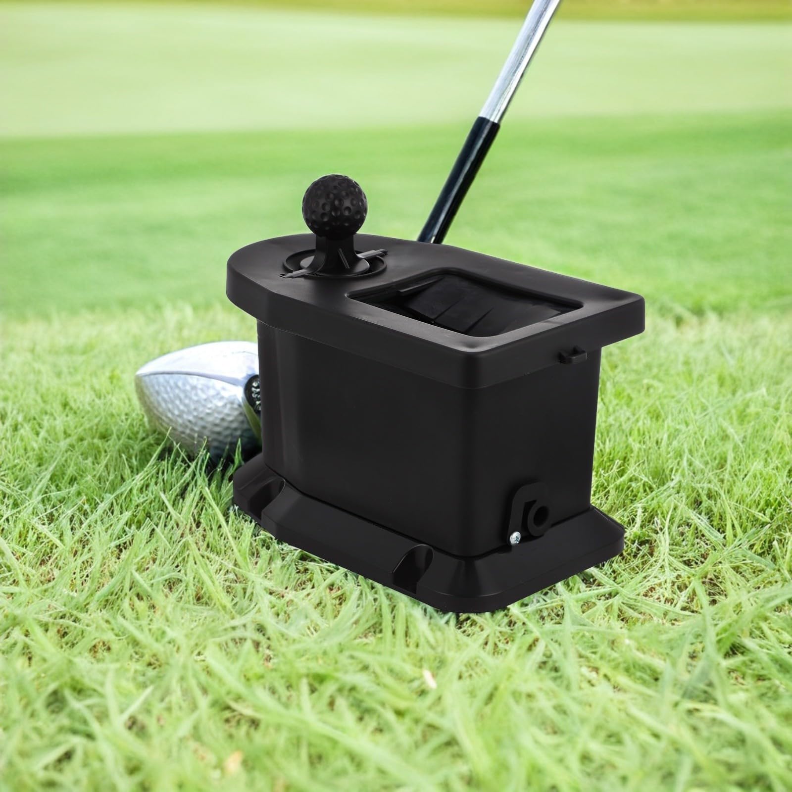 Limpiador Manual de Palos de Golf y Lavador de Bolas, Plástico Negro, Limpieza Suave y Eficaz, para Bolas y Palos de Golf, en Torneos y Campos de Juego