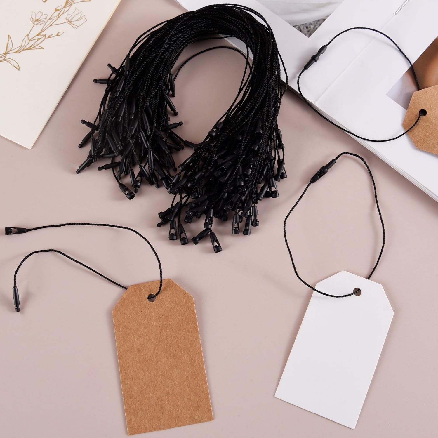 Poludatly Lot De 100 Cordons En Coton Pour étiquettes Ha-ng