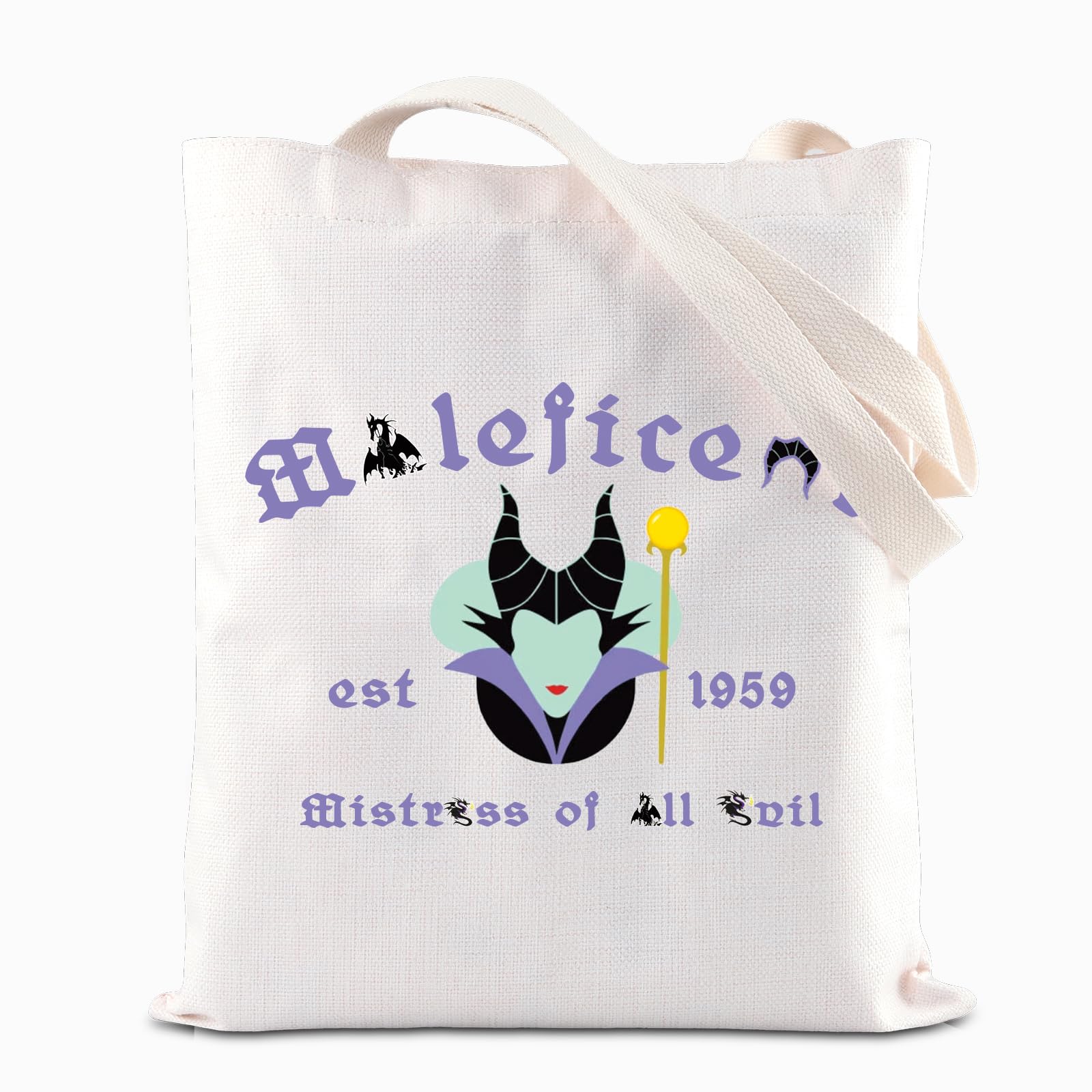 Evil Queen Gifts Evil Queen Zipper Pouch Makeup Male Est 1959 Zipper Pouch Villains Movie Cosmetic Bag (Male tote)