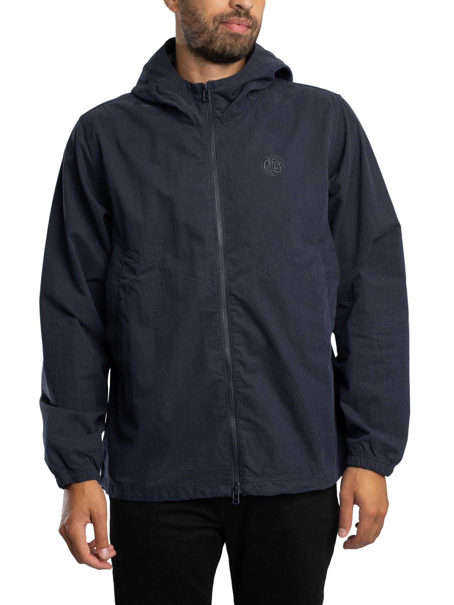 Pretty Green Men's Blue Feltham Weatherproof Rain Anorak in Size L, Sports Direct