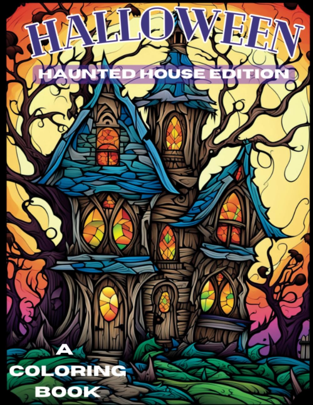 Halloween Coloring Book Haunted House Edition