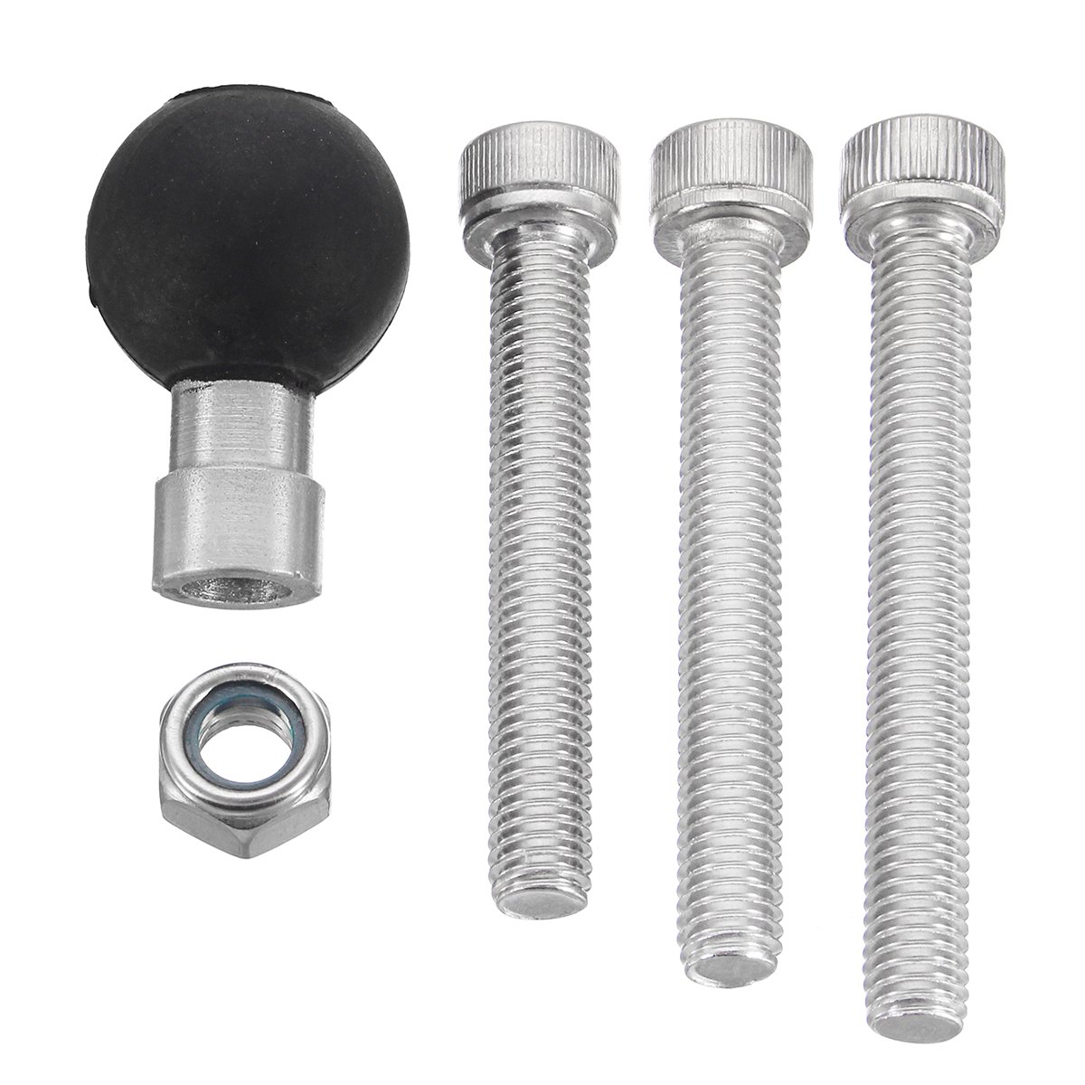 Ram Ram-B-367U Manubrio Moto Base Clamp Con 1Pollice Ball & M8 Kit Viti Set