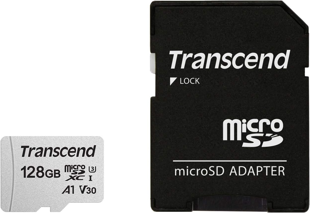 TranscendmicroSDXC 300SA 128GB Class 10 UHSI U3 V30 A1