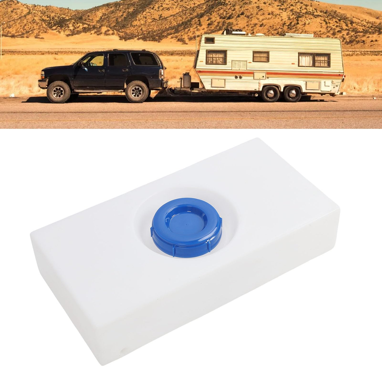 Asixxsix Tanque de Almacenamiento de Agua de 8 galones, diseño hermético sin Costuras,Tanque de Agua Potable para vehículos recreativos,contenedor de Resistente a la Intemperie