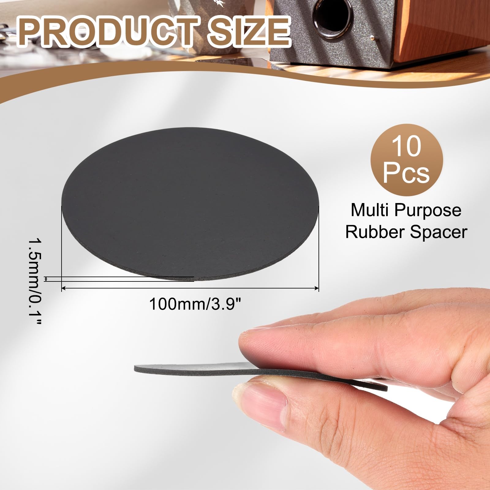 PATIKIL Rubber Solid Discs Washers - Image 2