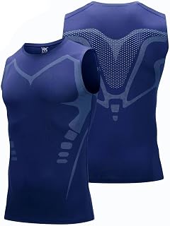 Ghassy Co. Erkek Fitness Hızlı Kuruma Nefes Alabilen Çapraz Daraltma Tipi Kolsuz Spor T-shirt