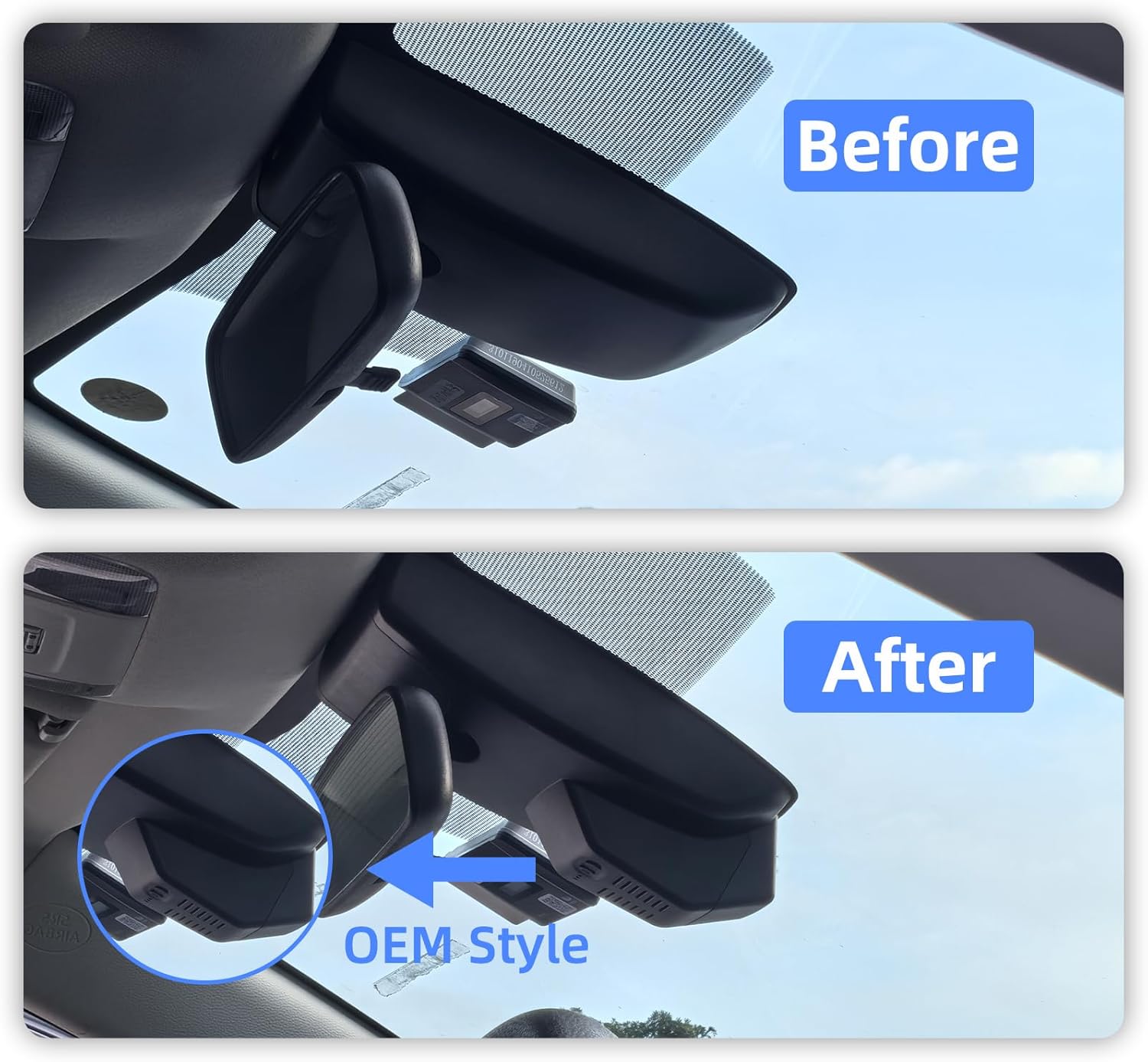 Front 4K & Rear 1080P Dash Cam for Toyota Highlander 2020-2026 L LE Limited XLE XSE Platinum UX70 (Gen4),OEM Factory Look,WiFi & APP,G-Sensor,Loop Recording,Plug & Play,128GB Card