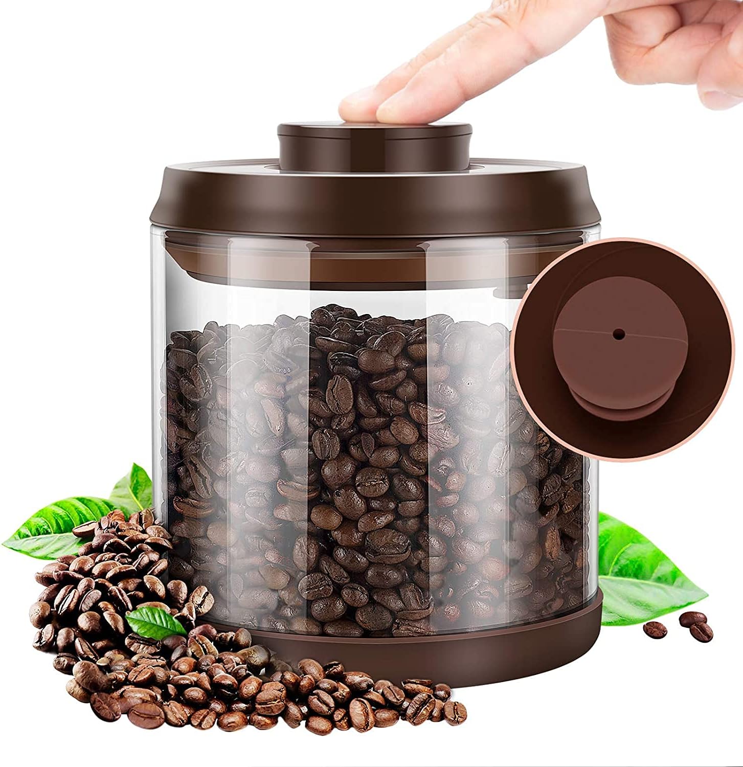 Coffee canister,Airtight Storage Coffee Beans Container,Large Glass Jar