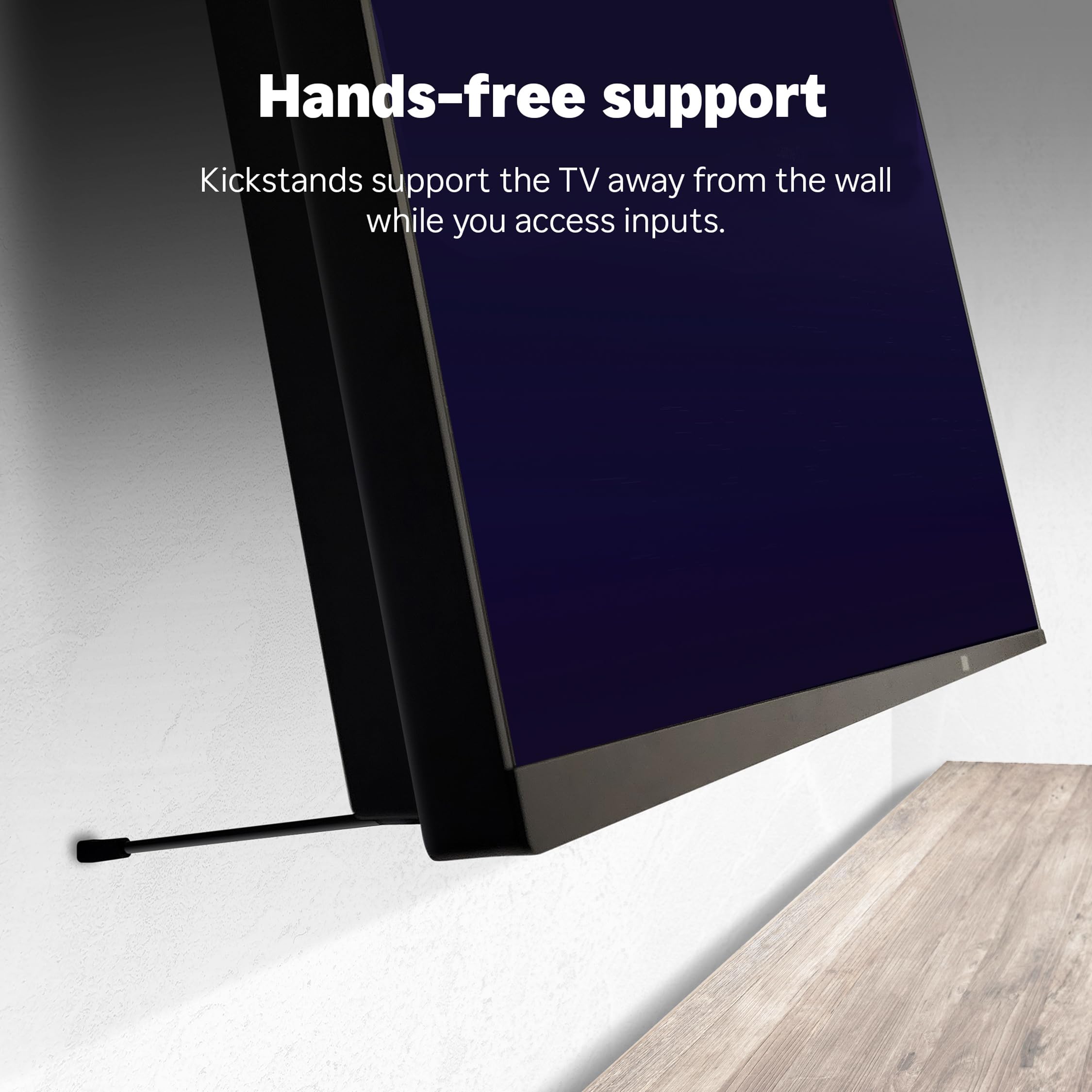 Roku Kit de Montaje en Pared para TV Pro Series de 75 Pulgadas, Ultrafino con diseño Minimalista y Plano, Soporte para TV con bisagras y Soporte para un fácil Acceso a los Cables