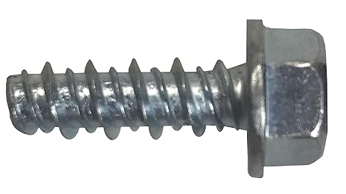 Miniatura 3 de Hip Together Tornillo para cortacésped de 14"-15 x 34" de punta roma, tornillos hexagonales sin ranurar de cabeza de arandela (paquete de 6)