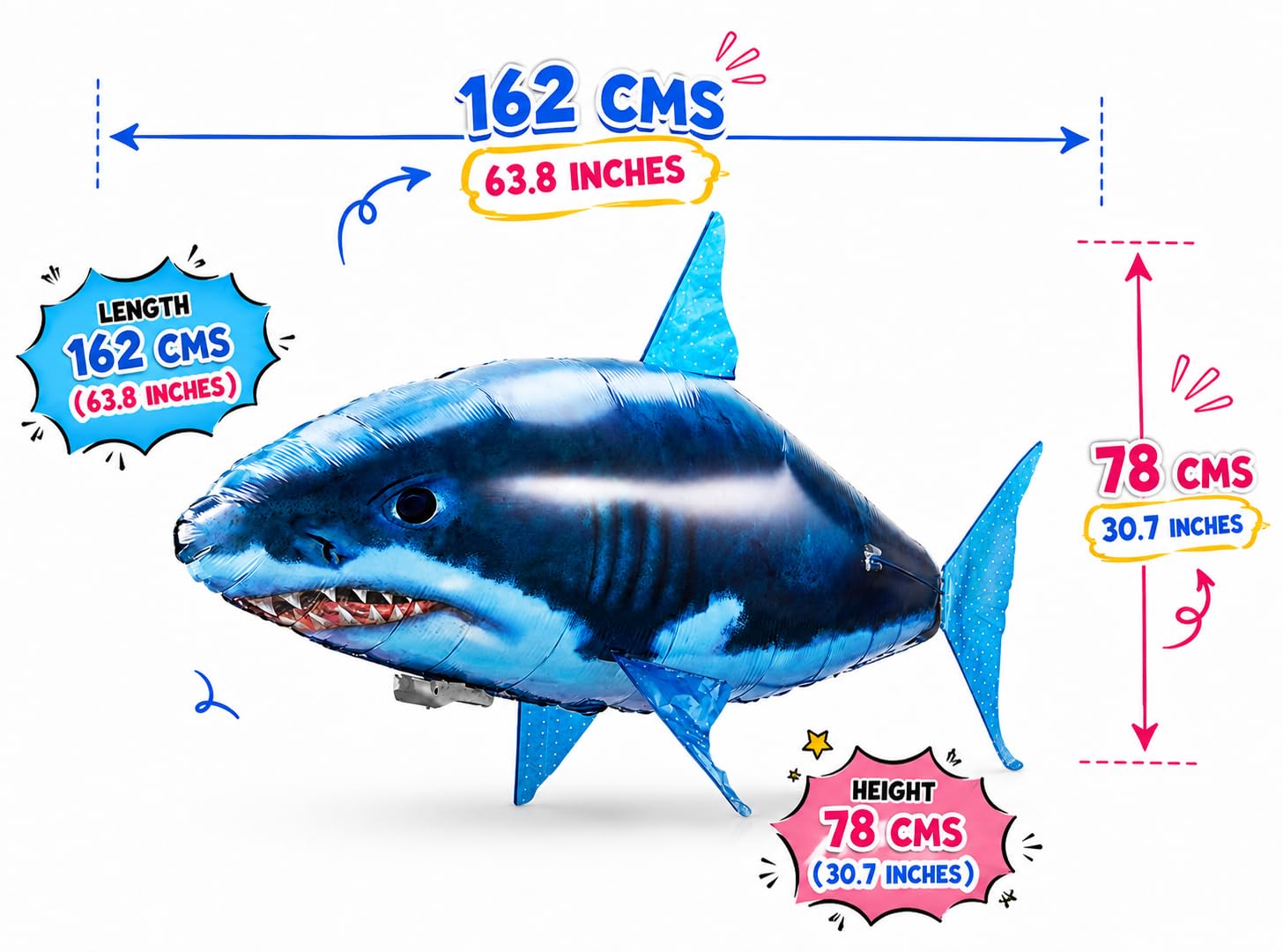 Buy Magicwand R/c Infrared Air Swimmer Inflatable Flying Shark