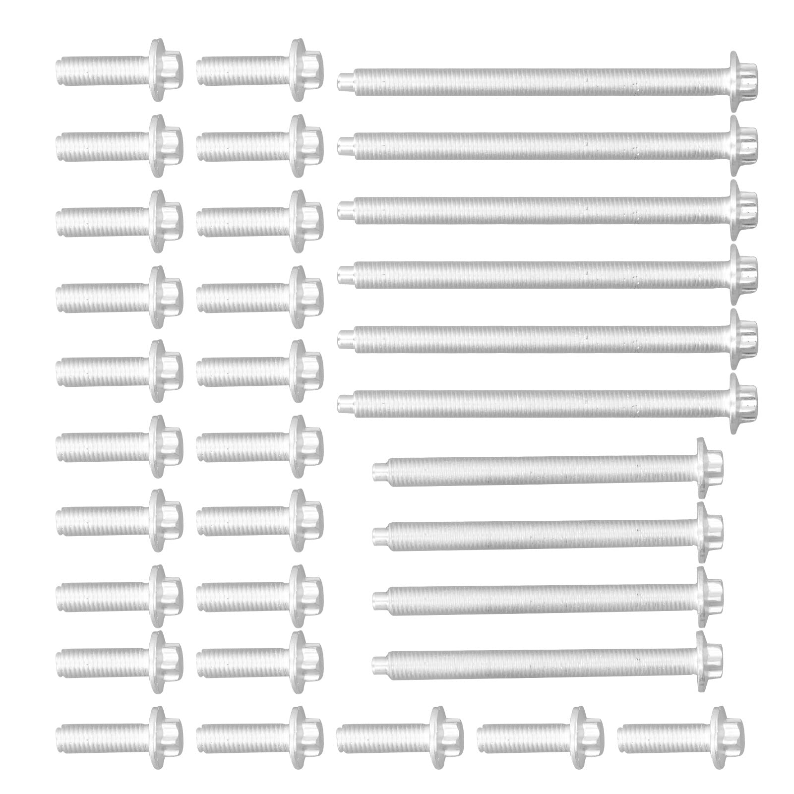 Aluminium Antiruggine Kit Bulloni Coppa Olio Motore 33 Pezzi per E88 E90 E91 E92 F23 F80 F61