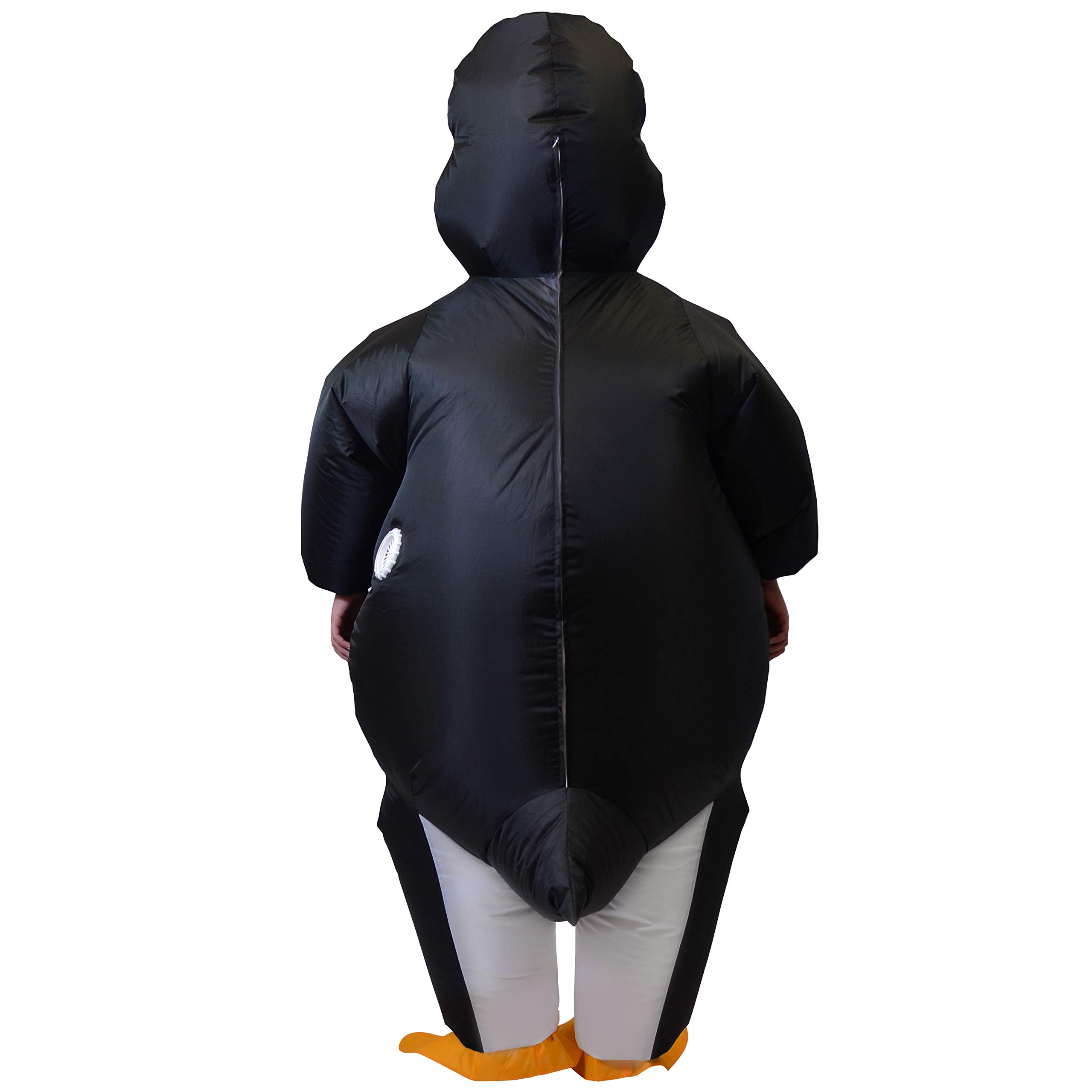 Disfraz inflable de pingüino para niños, disfraz de pingüino inflable de lujo para Halloween, fiestas temáticas de cosplay, niños (7 a 10 años) 2