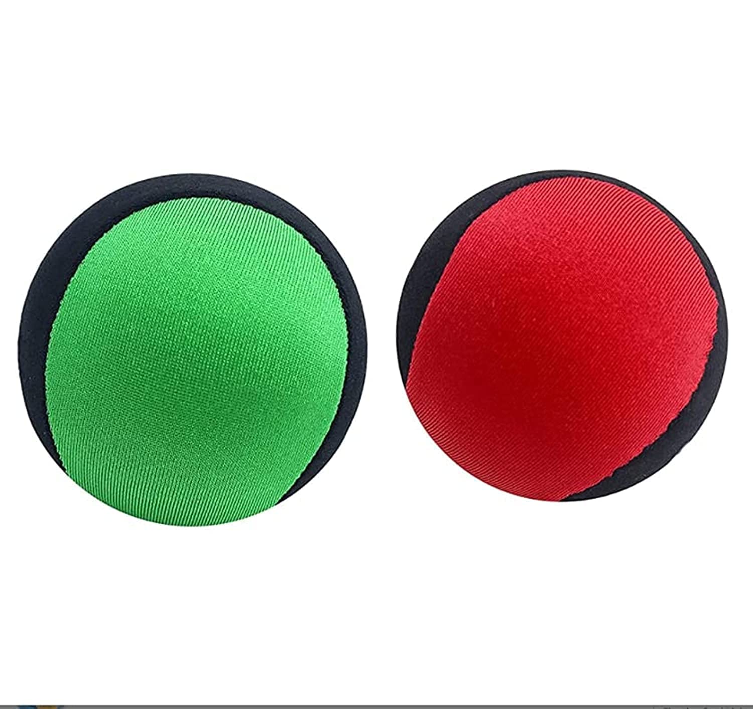 LIENJAER Water Bouncing Ball Hand Stress Relief Ball 2 Pack, Water Jumping Ball for Swimming Pool, Beach, Ocean and Outdoor Activity (Red+Green 5.5cm)