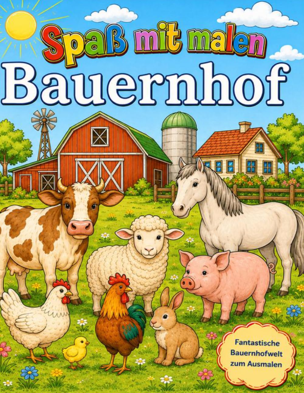 Spaß mit malen: Bauernhof
