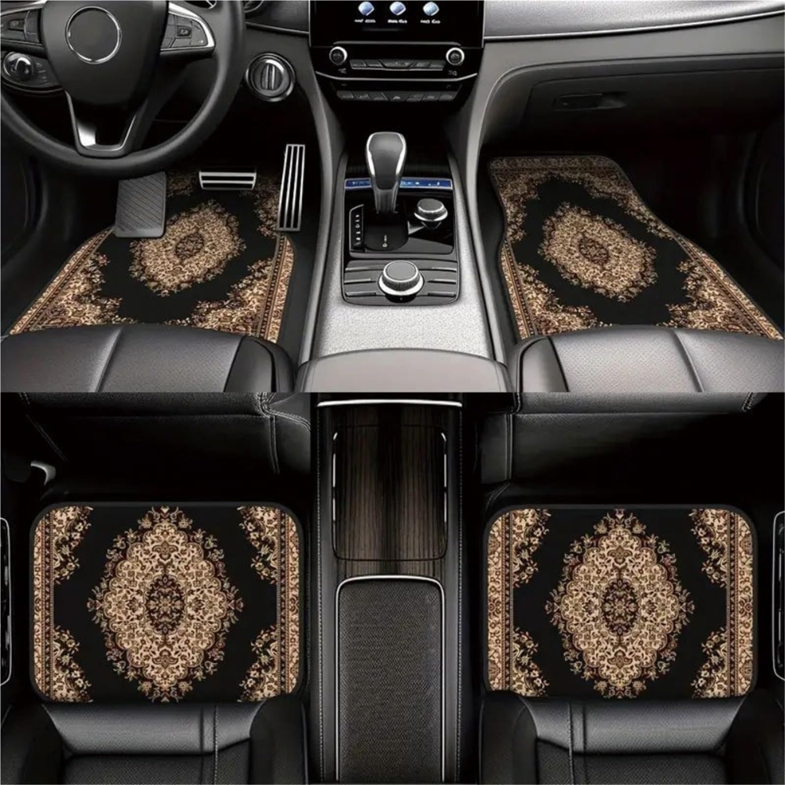 4 Uds Piso Coche Alfombrillas Suelo Coche