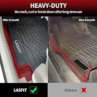 Vista 6 de LASFIT Tapetes de elastómero termoplástico para 1a y 2a fila de asientos de auto, para todo tipo de clima