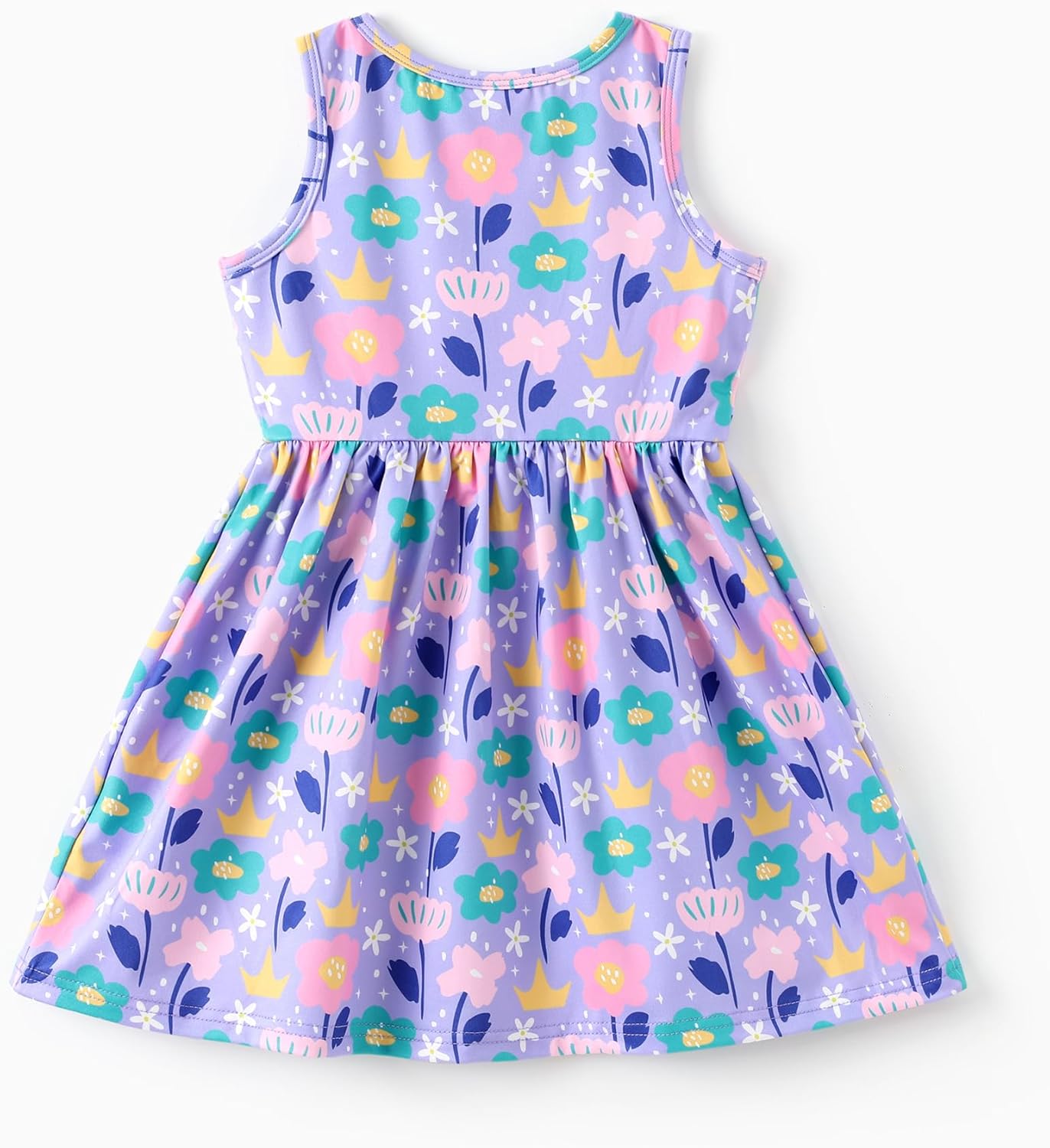 Disney Minnie Mouse Princess Frozen Elsa Stitch Girls Dress Sleeveless & Short Sleeve Casual Summer Clothes Baby to Toddler - Image 2