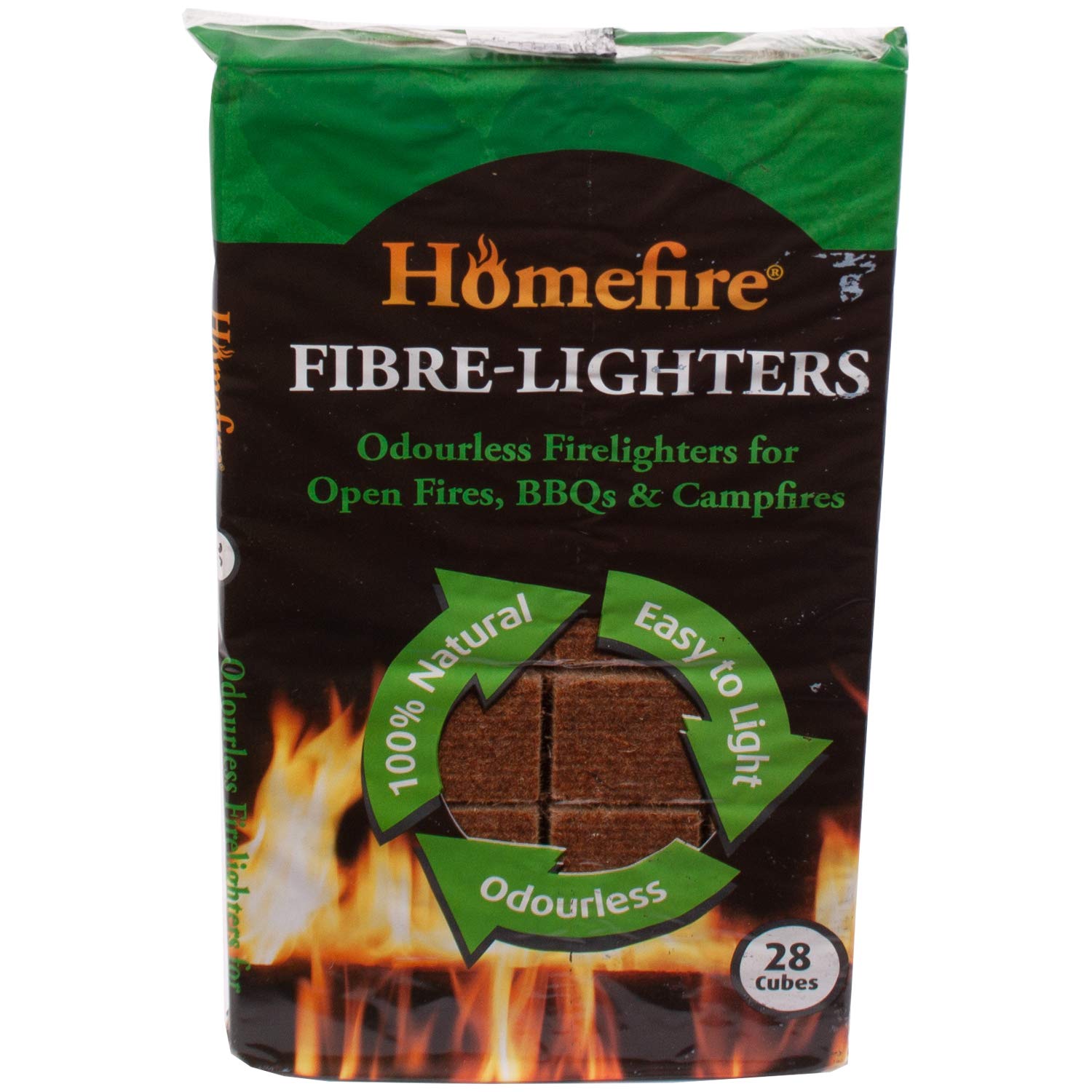 Odourless Fire Lighters For Open Fires, BBQ's & Campfires