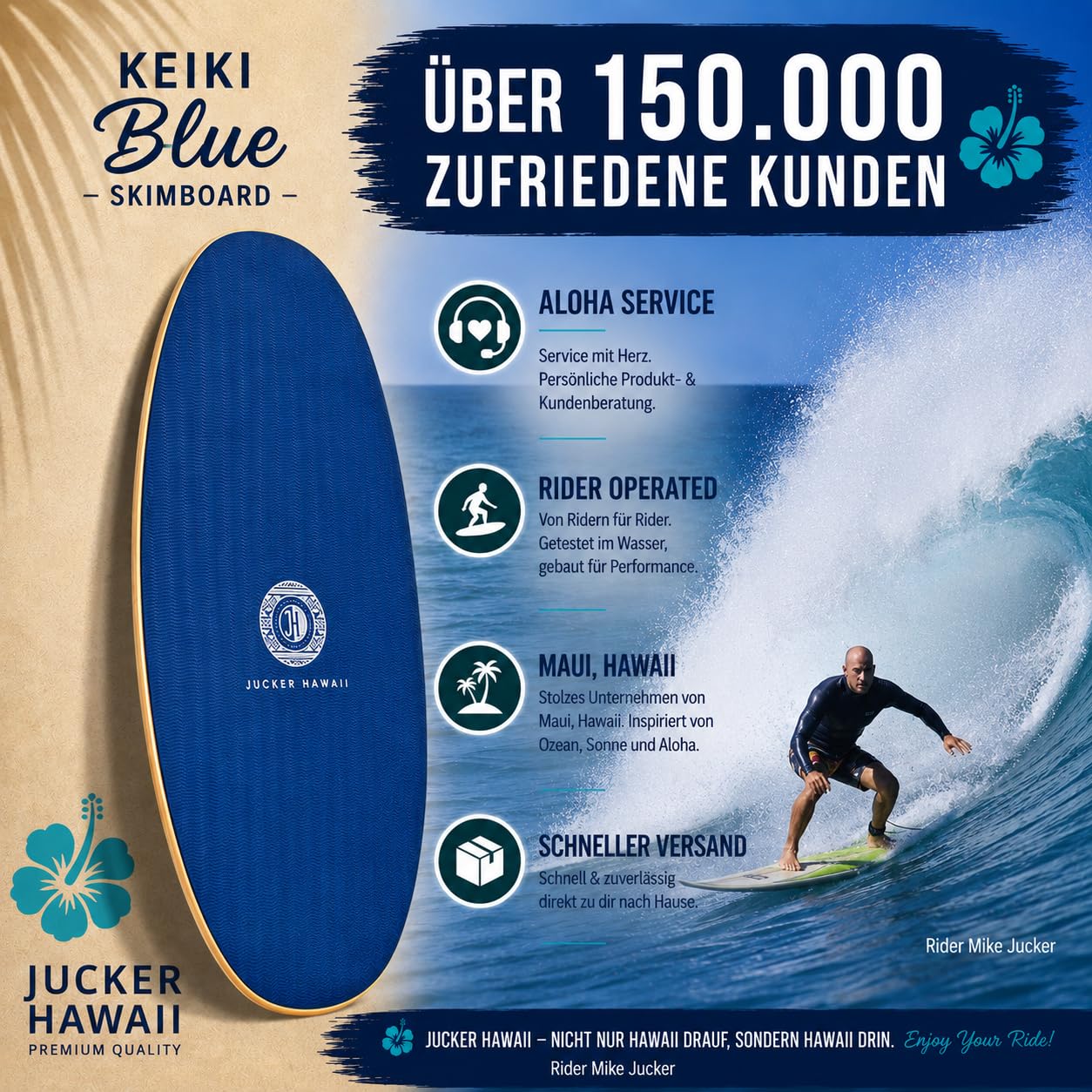 JUCKER Hawaii Skimboards – Fun & Sports für den Strand