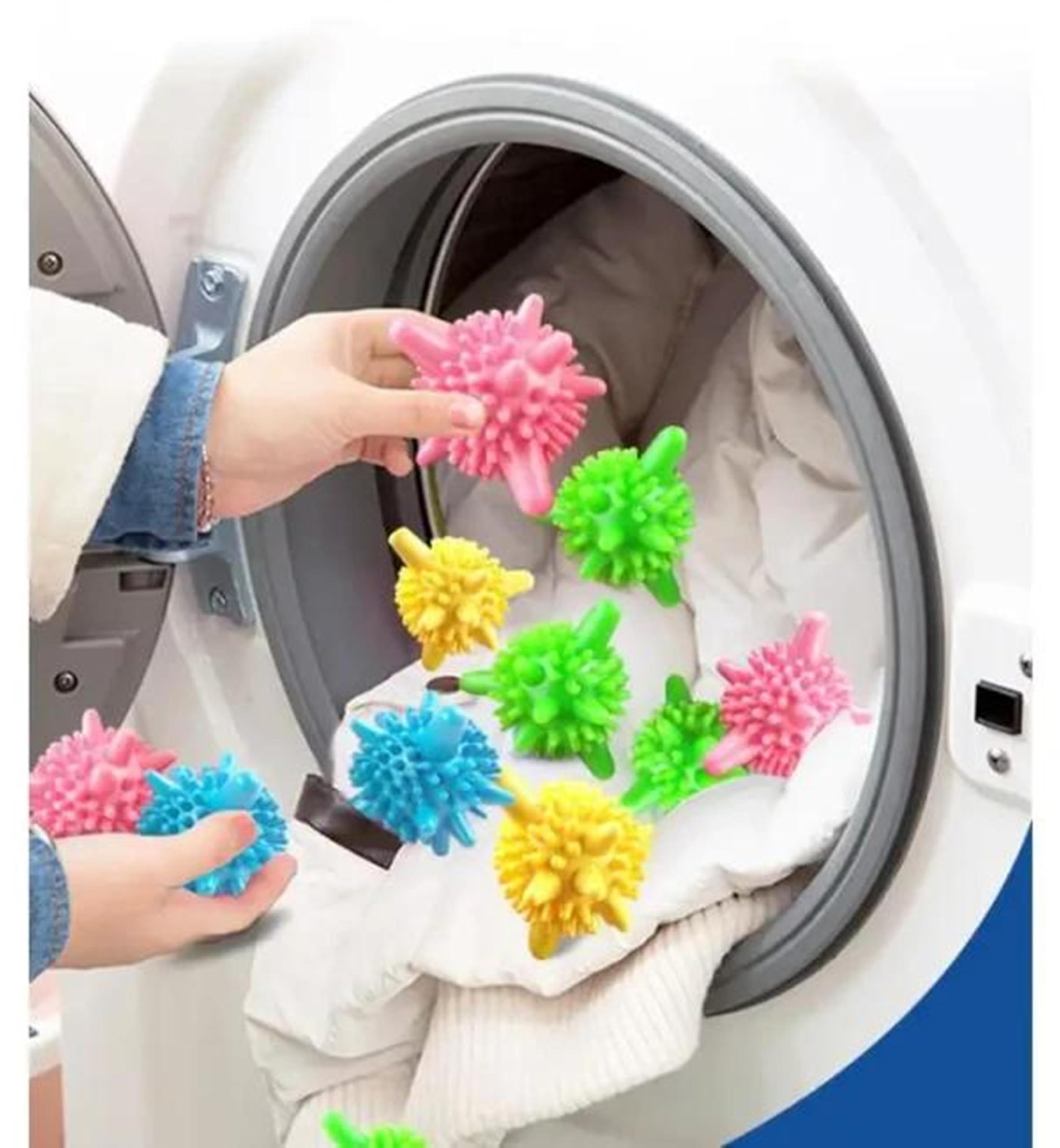 Dealsure Eco Friendly Washing Machine Laundry Balls Reusable Tangle Free, Scrubbing Laundry Balls, Hypoallergenic, and Chemical Free Unique Shape Best for Clean and Soft Anti-wrap Protection Washing Clothes (10) 3