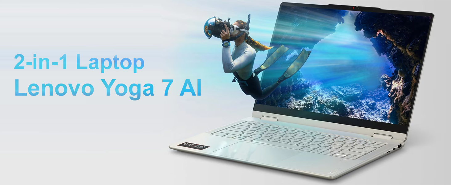 Amazon.com: Lenovo Yoga 7 AI Powered 2-in-1 Laptop 14.0