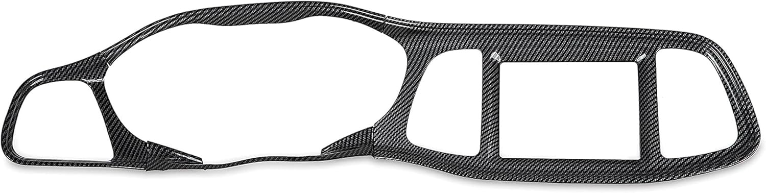 ALMULOO Center Console Dashboard Panel Compatible with 2015-2025 Dodge Challenger Carbon Fiber ABS Plastic