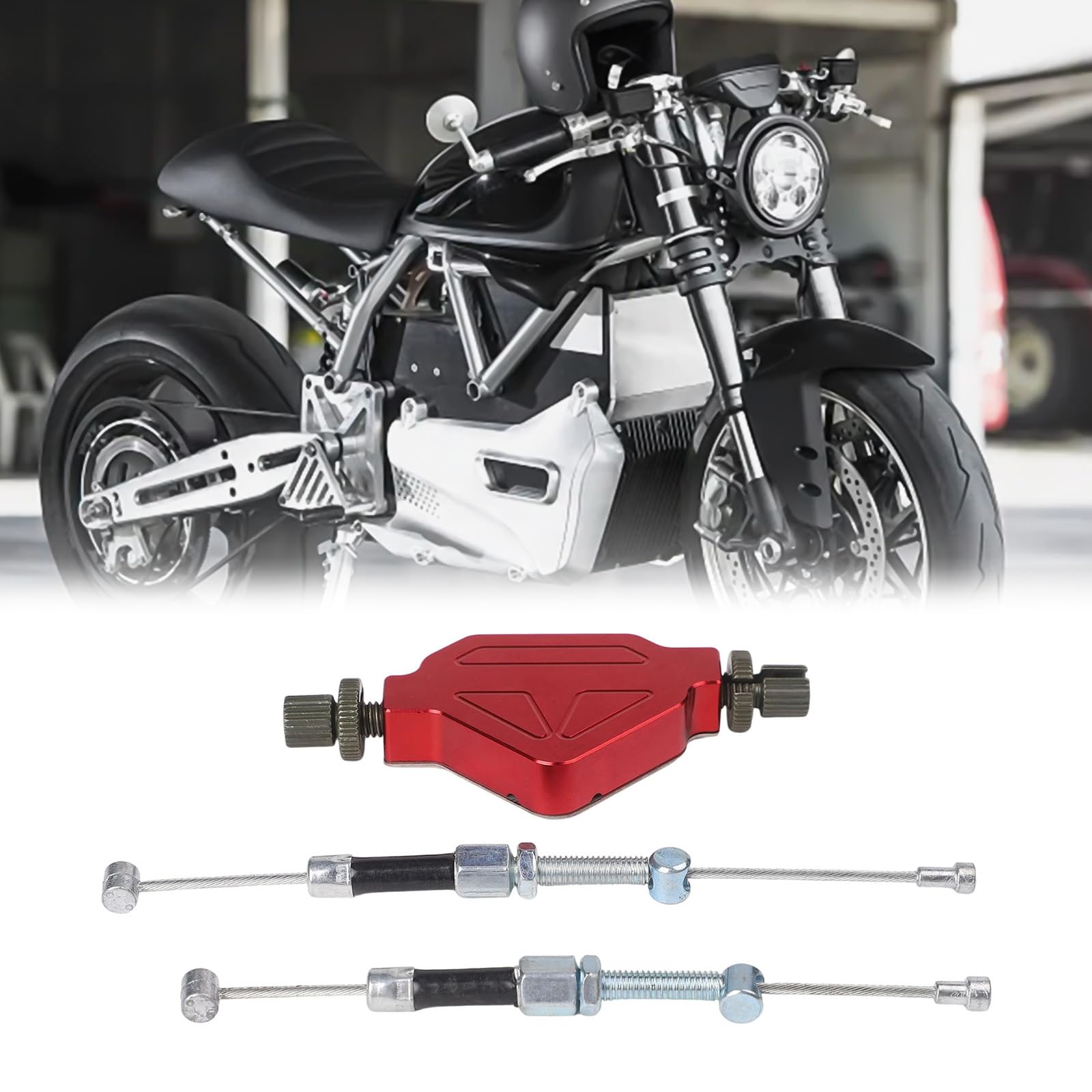 Control de embrague sin esfuerzo con nuestro avanzado sistema de cable de tracción para motocicleta (negro)