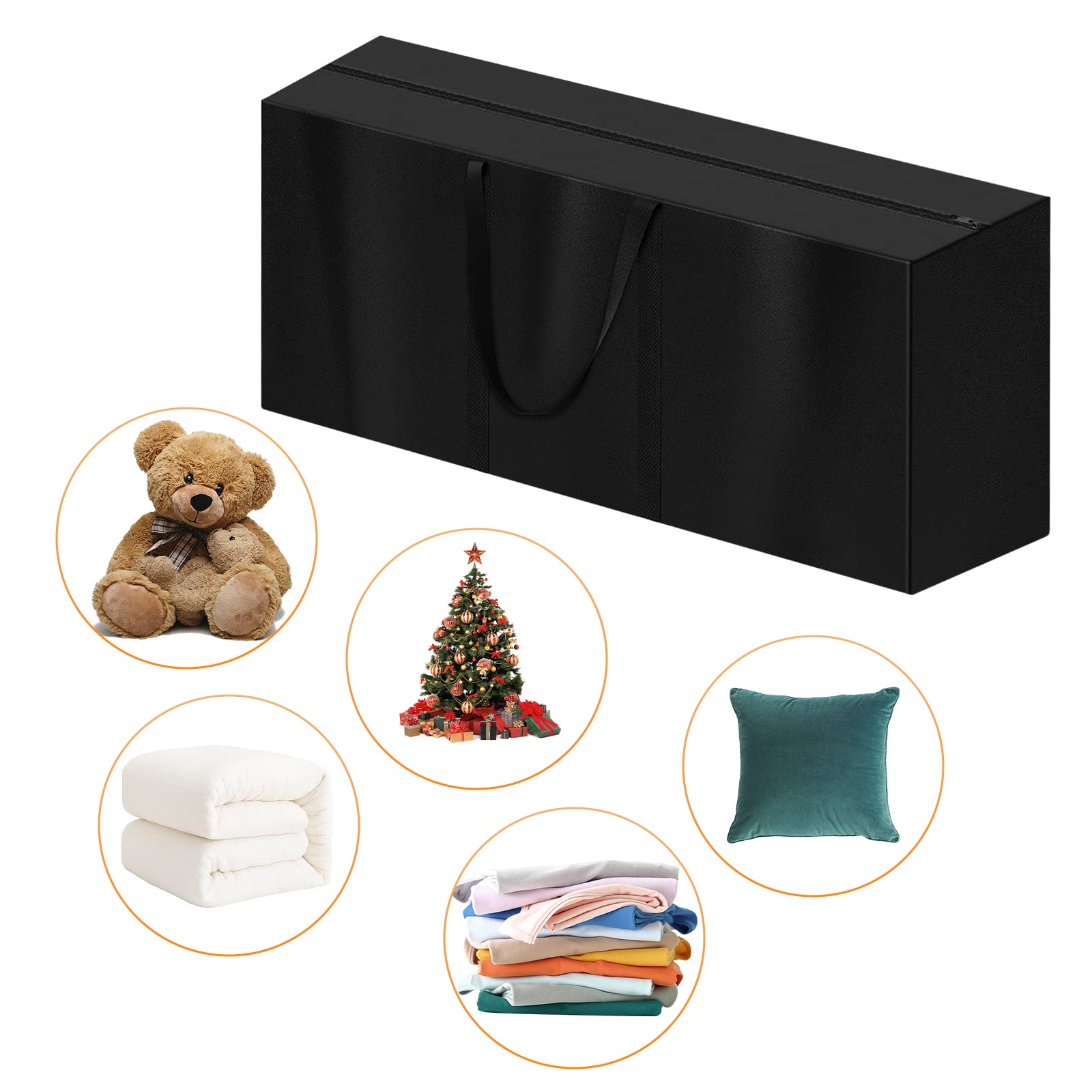Borsa Portaoggetti Da Giardino Impermeabile - 122x39x55cm, Tessuto Oxford, Per Cuscini O Alberi Di Natale