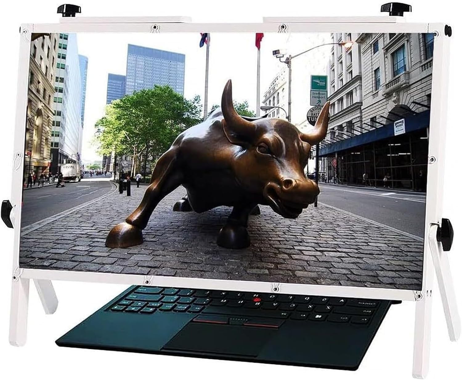 Full-Page Magnifier Computer Screen Magnifier for Laptop 22" Magnifying Screen for Computer Monitor,3X Magnifying Glass Read Magnifier (Color : White)