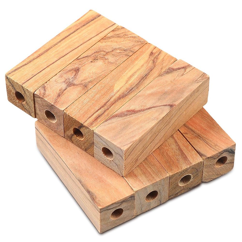 Kit di Tornitura di Penna a Legno da Legno, 20 Pennelli Bianchi in Legno da 7 mm per Artigianato fai da te e Produzione di Penna
