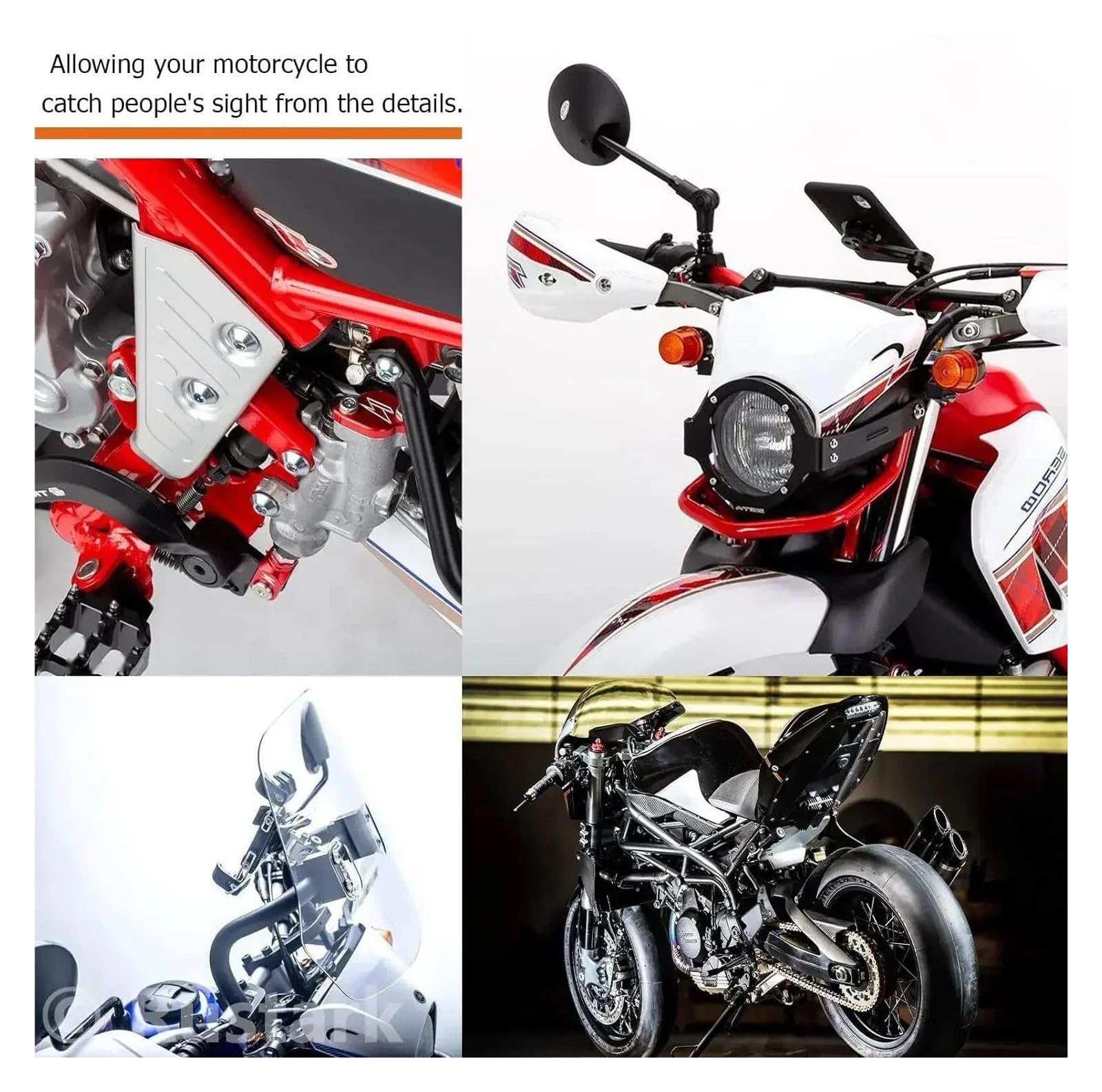 195 Szt. Zestaw Śrub Dla Owiewek Nakrętki Zaciskowe Suzuki Hayabusa GSX1300R Katana V-Strom DL SV 650 250 1000XT 1000 XT Bandit 600(Silver)